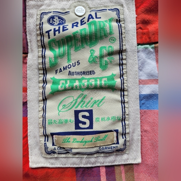 Superdry Colorful Plaid Shirt, VGUC, Size S - Picture 7 of 9